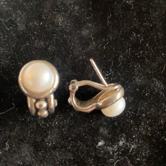 Real pearl earrings - Picture 2 of 4
